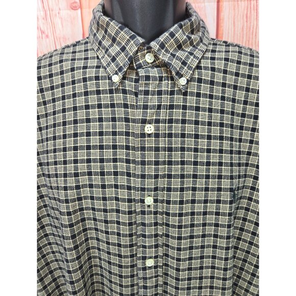 Ralph Lauren Blake Mens XL 100% Cotton Plaid Button-Down Shirt - Picture 3 of 7